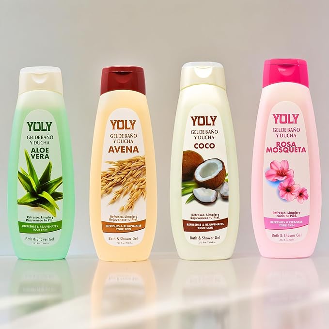 YOLY Oatmeal Body Wash - Daily Moisturizing Refreshing &amp Rejuvenating 25.3 Fl Oz