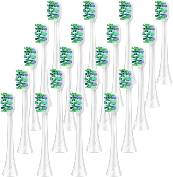 Replacement Toothbrush Heads Compatible for with Optimal Plaque Control HX9023/65 HX9044 HX9054 Electric Brush Head(20 Pcs)