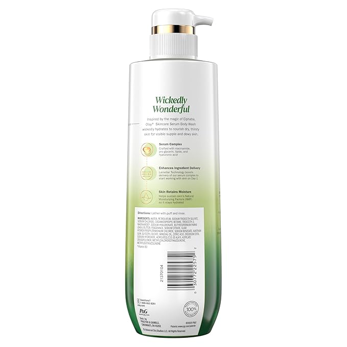 Olay Wicked Body Wash + Secret Invisible Solid Antiperspirant Deodorant Bundle Wickedly Wonderful Elphaba’s Edition Cashmere Woods &amp Lime Scent 20 fl oz + 2.6 oz (Pack of 2)