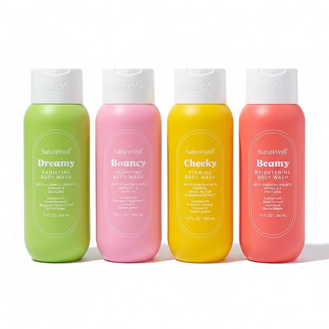 NATURE WELL Cheeky Beamy Bouncy &amp Dreamy Body Wash Cream Bundle Gentle Cleansing with Captivating Scents Enriched with Effective Ingredients That Help Promote Smoother &amp Radiant Skin 13