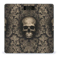 Gothic Wallpaper Skull Bathroom Scale for Body Weight LCD Display Digital Bathroom Scale Tempered Glass Bathroom Weight Scales Fashion Smart Scales for Home Bedroom 400 Lb