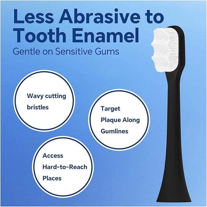 Compatible for Replacement Toothbrush Brush Heads Compatible with Philips Sonicare Electric Ultra Soft Nano Bristles 1100 5300 7500(8 Pcs)