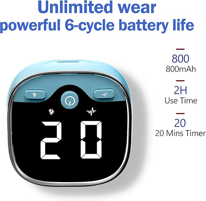 Hand Massager with Heat - 5 Modes 9 Intensity Levels3 Heat Settings Cordless &amp Rechargeable