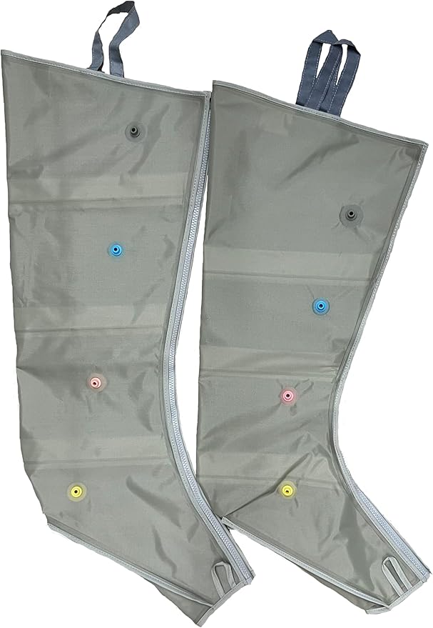 POWERPRESS Recovery Boots Compression Leg Massage System w/Full Leg Complete Set (X Large Pair Set)