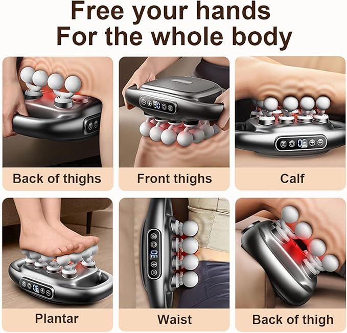 16 Head Massage Gun Deep Tissue with 16 Massages Heads Electric Massager Tool for LegsArmsWaistBackButtocksFull Body Muscle Pain ReliefIdeal Gifts for WomenMen Momand Dad