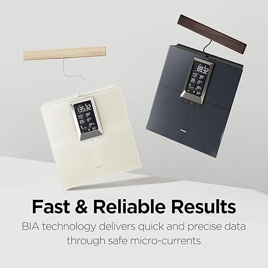 mooas Smart Hand Bar LCD Built-in Body Composition inbody Scale Health app Integration Measures 21 Body Index Data High Precision Measurement LCD Display Diet Health Management