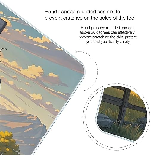 House on The Prairie Bathroom Scale for Body Weight Bathroom Weighing Scales with Back Lit LED Display Sturdy Tempered Glass Body Weight Bathroom Scale 400lb Weighing