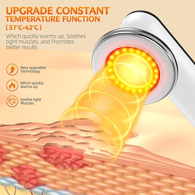 COMEBY Body Sculpting Machine - Professional Handheld Cordless Cellulite Massager - Suitable for Belly Neck Legs Hip Arms