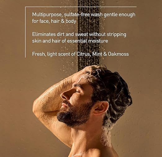 Jack Black Body &amp Hair Cleanser – Mens Body Wash Mens Shampoo Skin Care Hair Care Body Wash Men Sulfate–Free