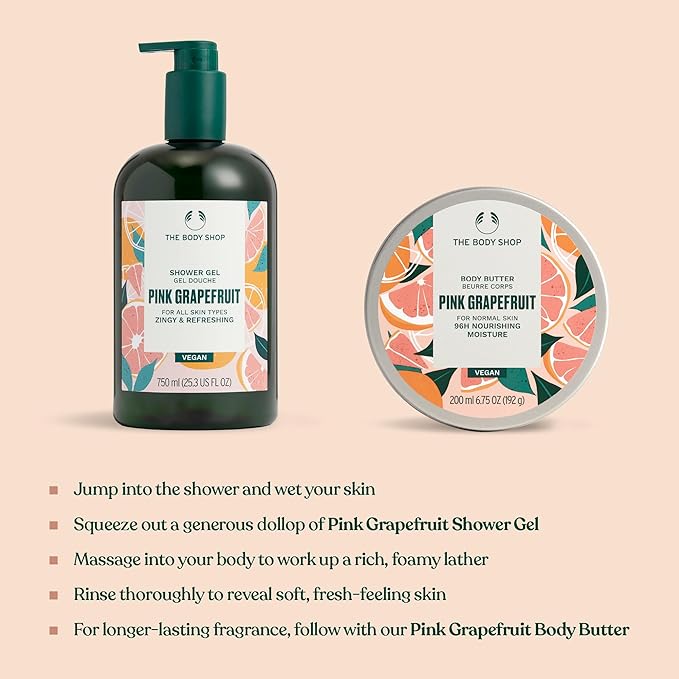 The Body Shop Pink Grapefruit Shower Gel 25.3 Fl Oz