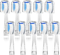 10-Pack Replacement Toothbrush Heads Compatible with Seago SG513/SG977/SGEK6/DT-K6 for Children's Electric toothbrushes(Blue)