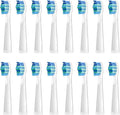 Toothbrush Replacement HeadsCompatible for SEAGO SG910/507/958/515/949/575/55116pcs(16pcs White)