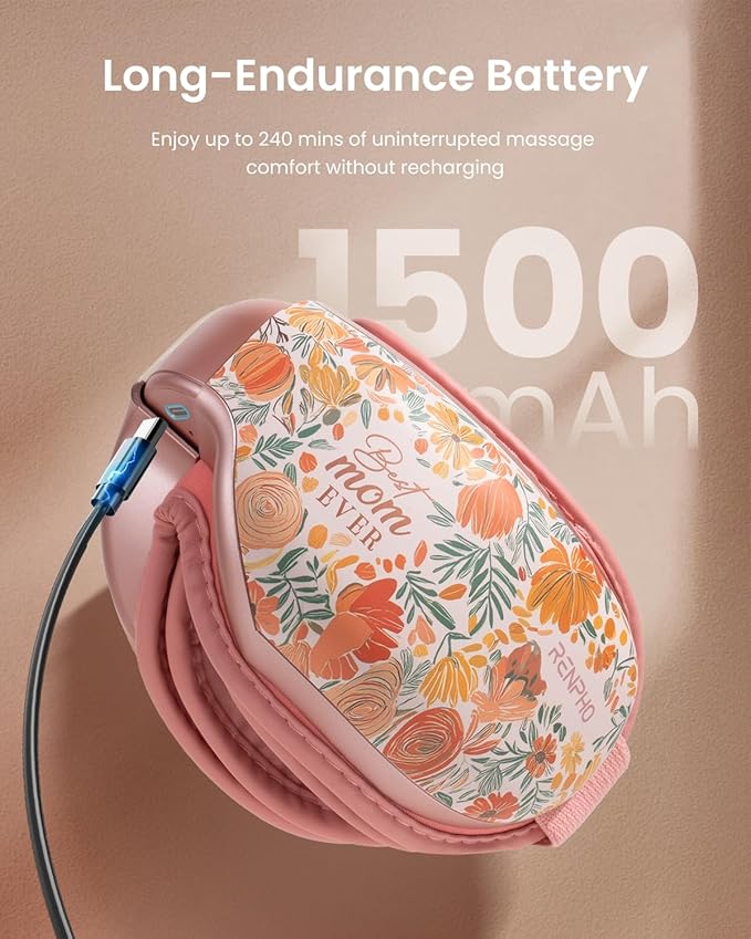 RENPHO Mothers Day Gifts for Mom Eye Massager with Heat Birthday Gifts for Dad Women Men Her Him Eye Mask for Migraines Eye Care Migraine Relief Eyeris 1