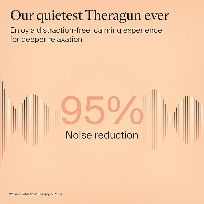 TheraGun Sense (1st Generation) by Therabody - Deep Tissue Massage Gun with Preloaded Routines for Stress Relief Pain Relief &amp Muscle Soreness in Neck Back Leg Knee and Shoulder (Black)