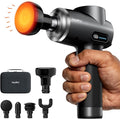 Professional Muscle Massage Gun with Heat Portable Handheld Muscle Massager Percussion Back Body Masajeador 12mm Amptitude for Athletes RunnerFSA Eligible &amp HSA Approved