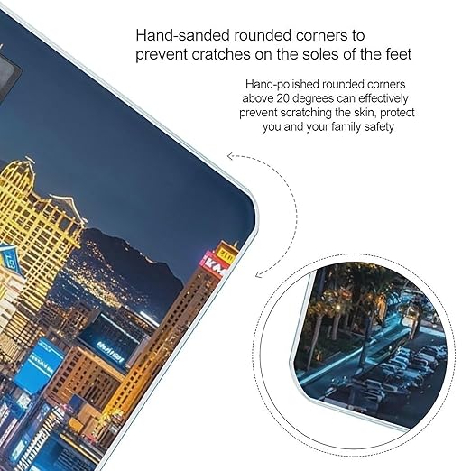 Las Vegas Night City Scale for Body Weight Smart Scales Digital Bathroom Scale High Precision Weighing Scales with Large Display Weighing Machine for People