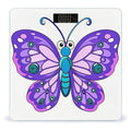 Purple Butterfly Scale for Body Weight Accurate Digital Bathroom Scale Toughened Glass High Precision Scales Smart Weight Scales with Large LCD Backlight Display Weighing Machine