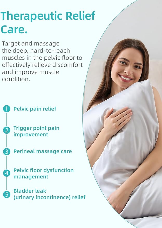 Female Personal Massager - Women Private Care Toolwith 10 Vibration and 3 HeatingRose Vibrating can Relax Pelvic Floor Muscles and Awaken Internal Tissue VitalityPrenatal and Postpartum Essentials