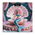Mermaid Clown Scale for Body Weight Sturdy Tempered Glass Weighing Scales with LCD Display Accurate Digital Bathroom Scale Convenient Body Fat Smart Scales Easy Read