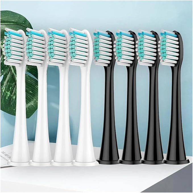 Electric Toothbrush Head Replaceable Sonic Suitable Compatible for 's Brush(White 8pcs)