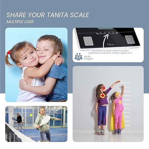 TANITA BC-401F - Japan Technology - FitScan Travel Scale - Compact Digital Body Composition Monitor with Bluetooth and Health Tracking - Compact &amp Travel-Friendly