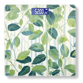 Digital Scale for Body Weight Highly Precision Bathroom Weight Scale 400 lbs with Backlit Display Personalized Scale for Home-Pattern of Leaves and Vines Green with Blue Stripes