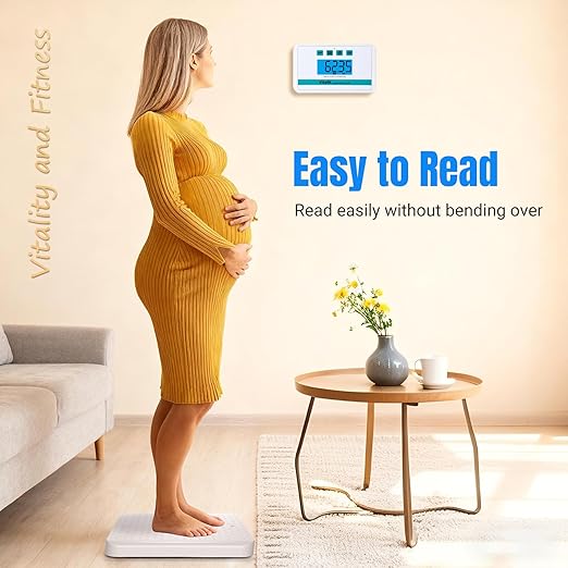 Vitafit Medical Grade Floor Scale 660lb Accuracy 0.1lb by Our Professional Factory Since 2001 Smart Scale for Body Weight 15 x 13 Non Slip Platform Hospital Physician &amp Workshop Use White