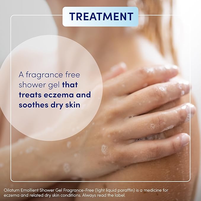 Oilatum Shower Gel Fragrance Free to Treat Dry Skin &amp Eczema 150ml
