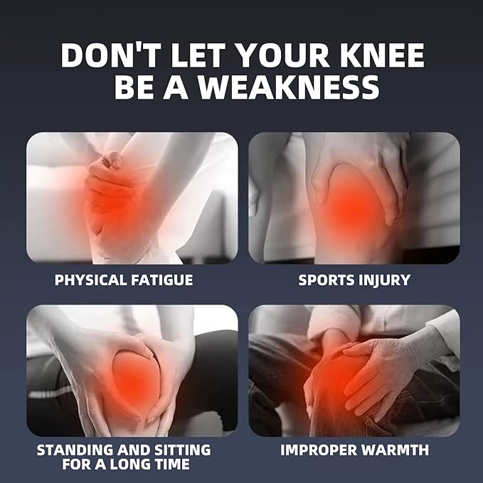 DEITY Knee Massager Smart with Heat Vibration 3D Massage Red Light 4-in-1 Cordless Portable Knee Massager with LED Large Screen Gifts for Grandma &amp Grandpa