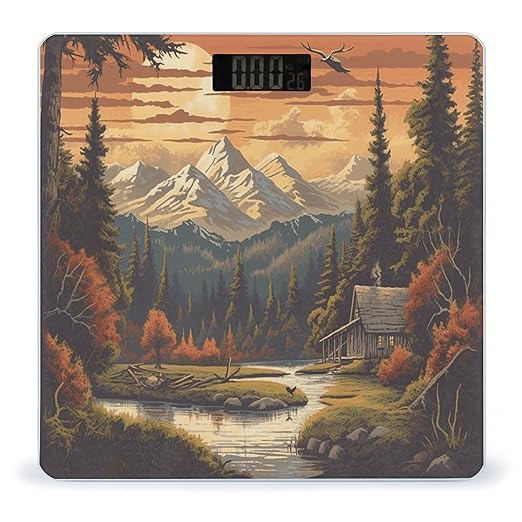 Great Outdoors Digital Bathroom Scale for Body Weight Weighing Scale with Backlit LCD Display High Precision Measurements &amp Measures Weight Up to 180kg