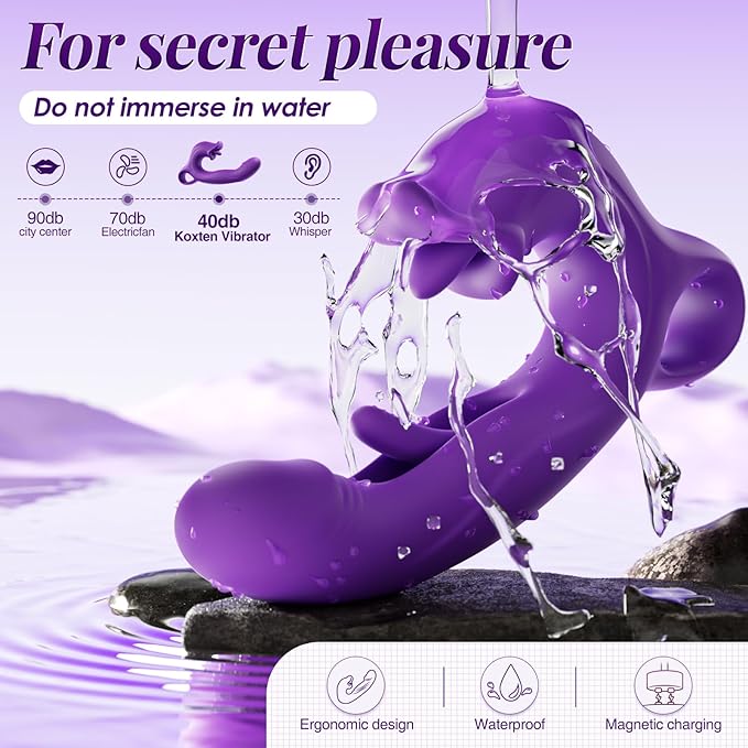 Portable Vibrating Massager -Clitioral Sucker Relaxes Muscles Viboators Toy 10 Modes Couples - for Body and Back Foot Adult Tools Silent Personal for Sports Massage Relaxation K87U-H7