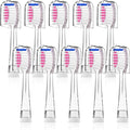 10-Pack Replacement Toothbrush Heads Compatible with Seago SG513/SG977/SGEK6/DT-K6 for Children's Electric toothbrushes(Pink)