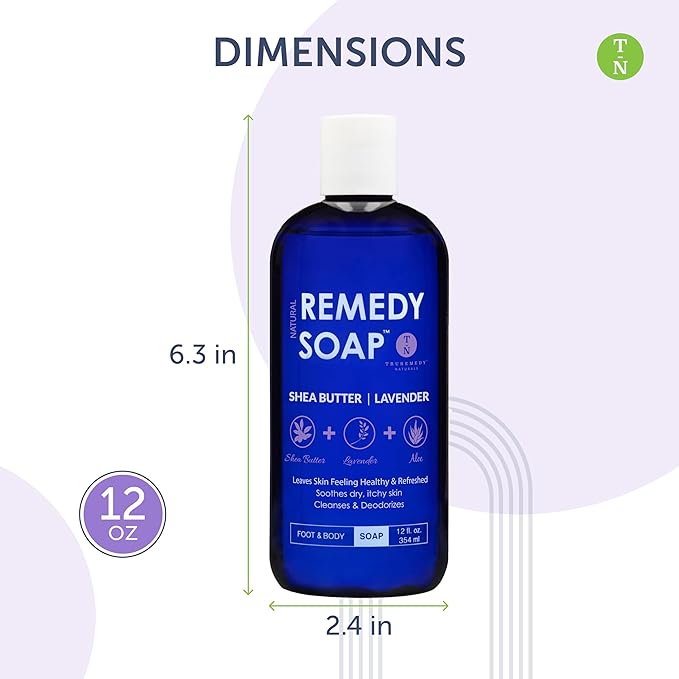 Truremedy Naturals Body Wash 5-pack (12 oz Each) - Tea Tree &amp Peppermint Tea Tree &amp Lemongrass Eucalyptus &amp Rosemary Lavender and Fragrance Free