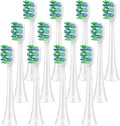 Replacement Toothbrush Heads Compatible for HX9023/65 HX9044 HX9054 Brush Head 12/20pcs(12 Pcs)