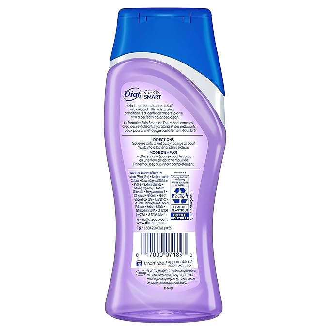 Dial Body Wash Lavender &amp Jasmine 12 Ounce (Pack of 6)