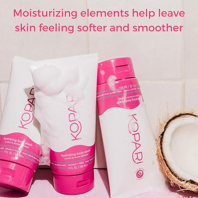 Kopari Hydrating Body Wash and Original Deodorant - Non Toxic Paraben Free Gluten Free Cruelty Free - Made with Organic Coconut Oil