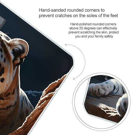Mountain Lions Scale for Body Weight Digital Bathroom Scale Accurate Smart Weight Scales with Large Display Weighing Machine High Precision Scales