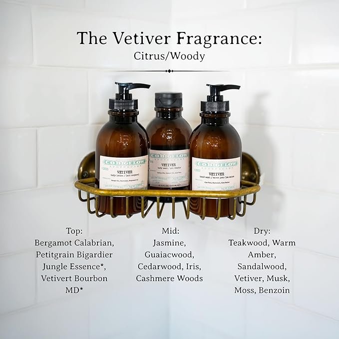 C.O. Bigelow Iconic Collection Vetiver Hand Wash Scented Hand Soap with Aloe Vera and Shea Butter 10.5 fl oz