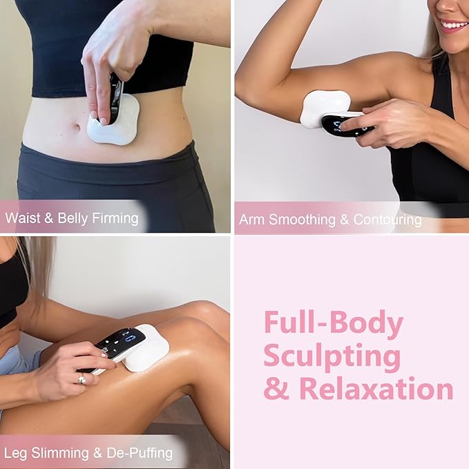 MASIKE Body Sculpting Machine - Professional Handheld Cordless Cellulite Massager - Suitable for Belly Neck Legs Hip Arms Gift for Women