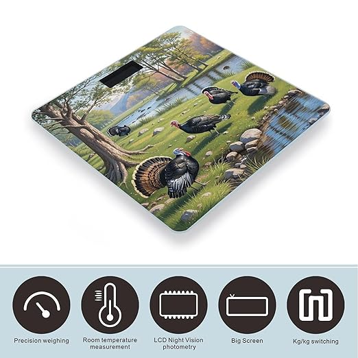 Spring Walk Scale for Body Weight Smart Scales Digital Bathroom Scale High Precision Weighing Scales with Large Display Weighing Machine for People