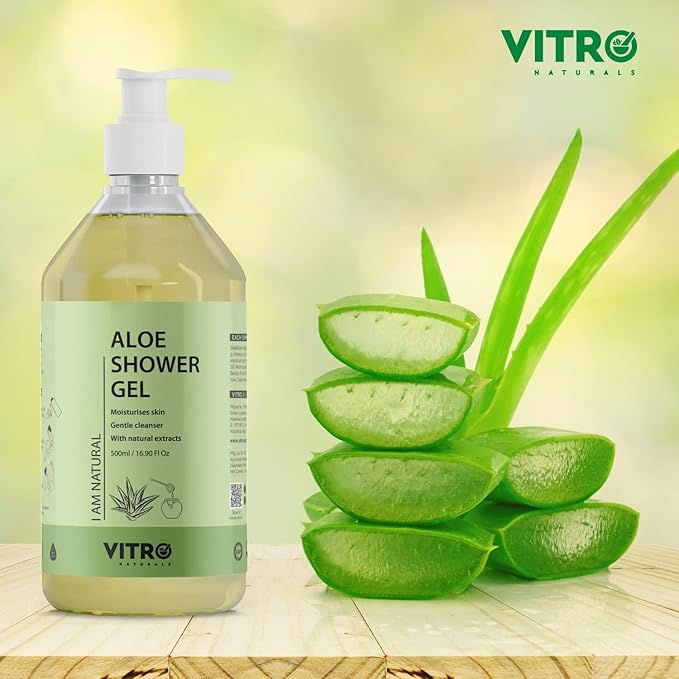 The Vitro. Aloe Vera Shower Gel | Hydrating &amp Nourishing Body Wash with Aloe Vera Glycerin &amp Honey | 500 ml