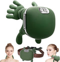 Neck Massager with Heat Simulating Authentic Palm-Style Neck and Shoulder Massage 4D Kneading Massage Relieves Fatigue and Relaxes Muscle Tension(Green)