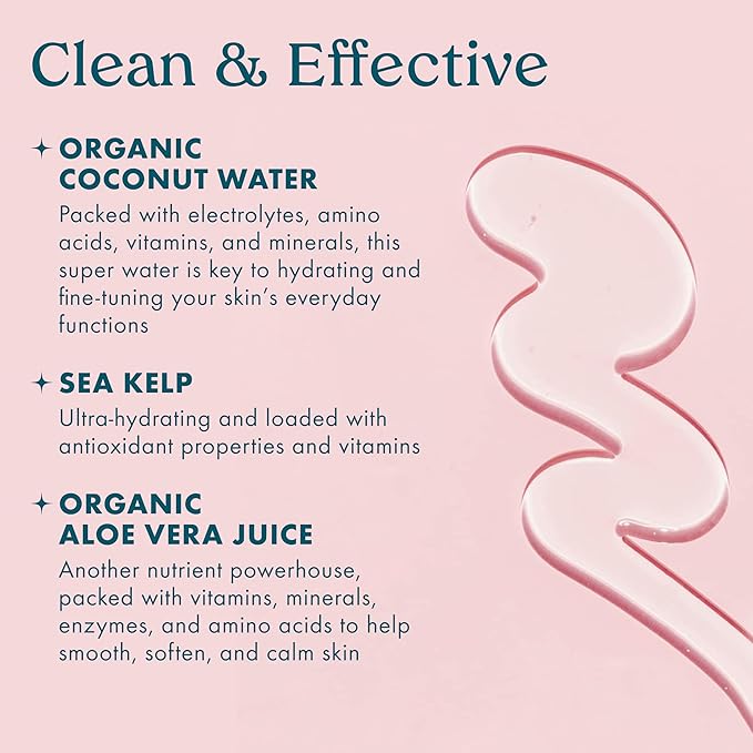 Kopari Jumbo Coconut Hydrating Body Wash with Organic Coconut Water Sea Kelp and Aloe Vera Luxurious Gel to Foam Sweet Coconut &amp Vanilla 25 oz
