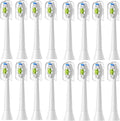 8-16pcs Replacement Toothbrush Heads Compatible for Easy Clean Healthy and Other Snap-On Handles(16pcs White)