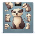Hairy Ferret Digital Bathroom Scale Fashion Unique Weight Scale BMI Anti-Slip Precision Weighing Scales Suitable for Home Bedrooms Use and Gift