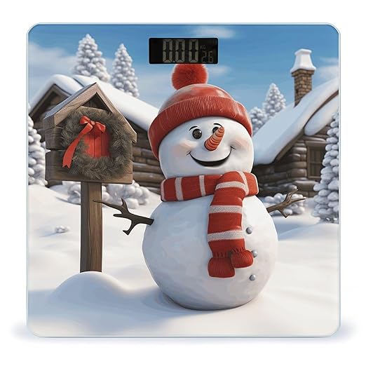 Sign Snowman Scale for Body Weight Digital Bathroom Scale Accurate Smart Weight Scales with Large Display Weighing Machine High Precision Scales