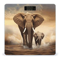 Elephant and Baby Elephant Bathroom Scale for Body Weight Bathroom Digital Electronic Weighing Scale with Back Lit LED Display Sturdy Tempered Glass Weight Watchers Scales 400lb