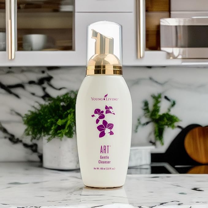 Young Living ART Gentle Cleanser - Skin-Loving Face Wash for a Radiant Glow - Moisturizing &amp Natural Moisture Barrier - Gentle Foaming with pH-Balanced Care - 3.0 fl oz