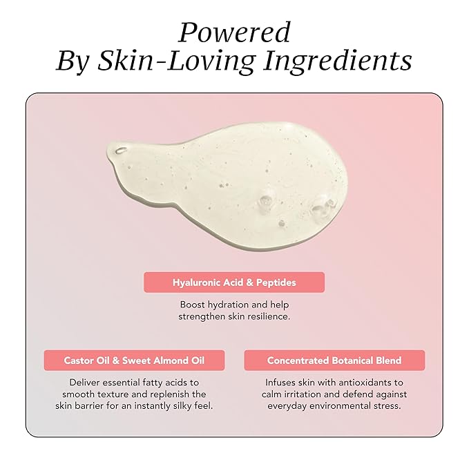 Peaches Skin Care Body Wash with Lavender and Vanilla - Gentle Sulfate-Free Cleanser for Soft Smooth-Looking Skin - Daily Body Wash for Men and Women 16 oz