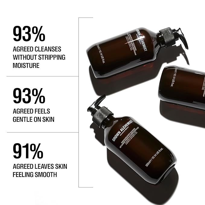 Grown Alchemist Energize Body Cleanser Chamomile Bergamot &amp Rose Gentle Bodywash. Hydrates and Cleanses Skin (300 ml).